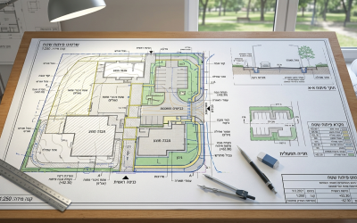 שרטוט פיתוח שטח